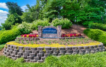 Welcome sign at Windridge luxury apartment homes in Chattanooga, TN