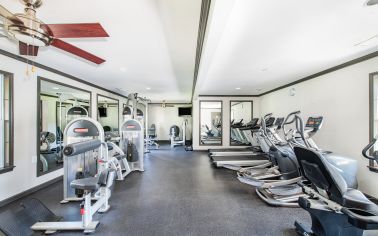 Fitness center at Kirby Station luxury apartment homes in Memphis, TN