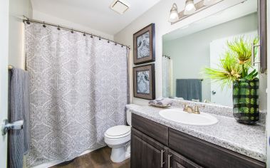 Bathroom at Lincoln on the Green luxury apartment homes in Memphis, TN