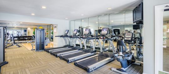 Gym at Lincoln on the Green luxury apartment homes in Memphis, TN