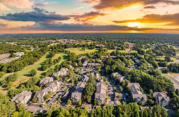 Property Aerial at MAA Southwind luxury apartment homes in Memphis, TN