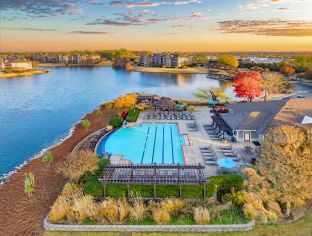 Pool and Lake at Reserve at Dexter Lake luxury apartment homes in Cordova, TN
