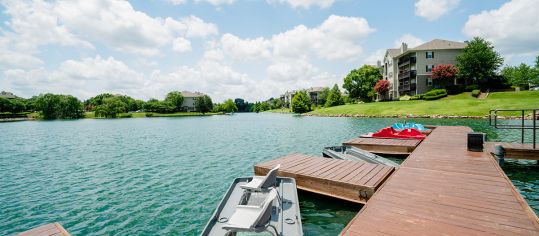 Boat Dock at Reserve at Dexter Lake luxury apartment homes in Memphis, TN