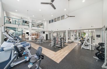 Fitness center at MAA Acklen luxury apartment homes in Nashville, TN