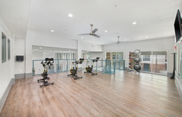 Fitness center at MAA Acklen luxury apartment homes in Nashville, TN