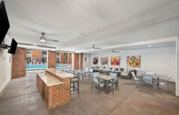 Pool seating at MAA Acklen luxury apartment homes in Nashville, TN