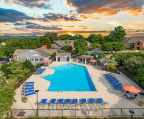 Pool Aerial view at MAA Brentwood in Nashville, TN