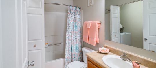 Bathroom at MAA Murfreesboro luxury apartment homes in Nashville, TN