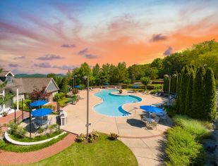 Aerial Pool View at MAA Nashville West Nashville in Nashville, TN