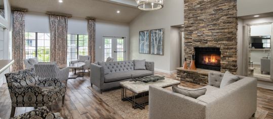 Clubhouse interior at MAA Park luxury apartment homes in Hermitage, TN