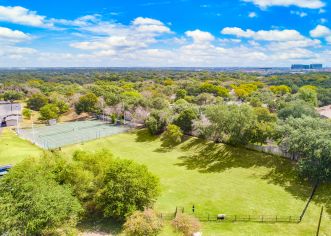 Dog park at Balcones Woods luxury apartment homes in Austin, TX
