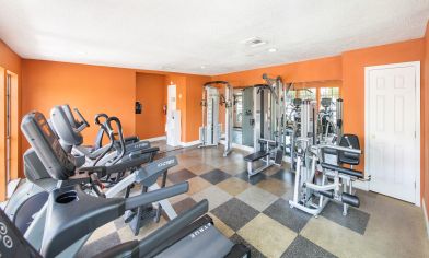 Fitness center at Balcones Woods luxury apartment homes in Austin, TX