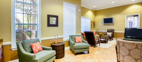 Clubhouse at Colonial Grand at Canyon Creek luxury apartment homes in Austin, TX