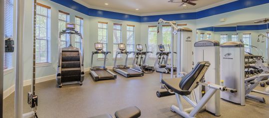 Fitness Center at Colonial Grand at Canyon Creek luxury apartment homes in Austin, TX