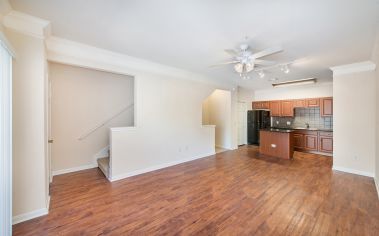 Wide Angle Living Room at MAA Barton Creek in Austin, TX