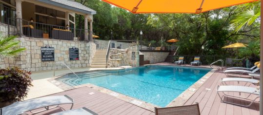 Lower Pool at MAA Park Mesa luxury apartment homes in Austin, TX