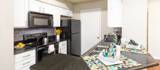 Kitchen at MAA Park Mesa luxury apartment homes in Austin, TX