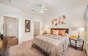 Bedroom at MAA Onion Creek luxury apartment homes in Austin, TX