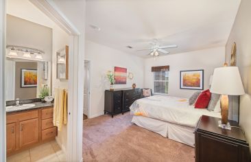 Bedroom at MAA Onion Creek luxury apartment homes in Austin, TX