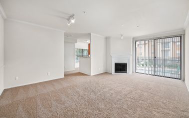 Model Living Room at MAA Quarry Oaks in Austin, TX