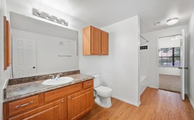 Model Bathroom at MAA Quarry Oaks in Austin, TX