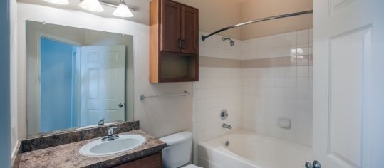 Bathroom at MAA Round Rock luxury apartment homes in Austin, TX