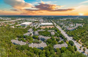 Aerial Property View at MAA Sunset Valley in Austin, TX