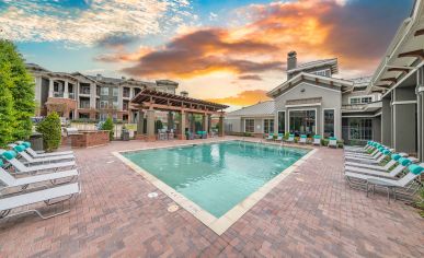 Pool at MAA Wells Branch luxury apartment homes in Austin, TX