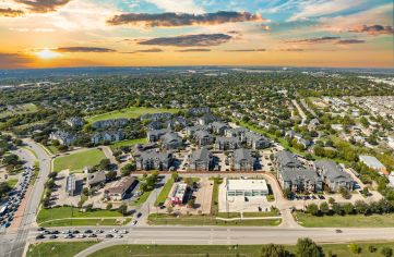 Property Aerial at MAA Wells Branch luxury apartment homes in Austin, TX