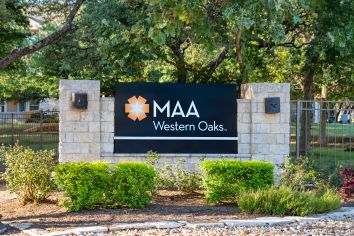 Exterior Signage at MAA Western Oaks in Austin, TX