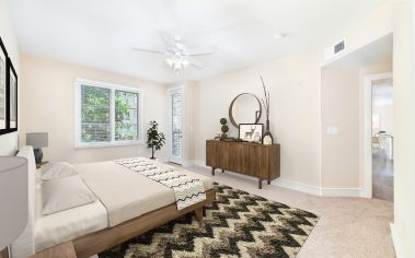 Bedroom at MAA Abbey luxury apartment homes in Dallas, TX