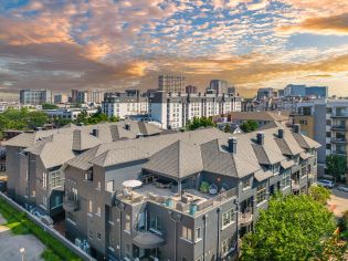 Aerial property view at MAA Abbey in Dallas, TX