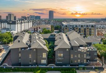 Aerial property shop at MAA Abbey in Dallas, TX