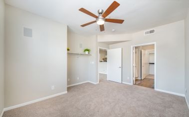 Model Unit Bedroom at MAA Addison Circle in Dallas, TX