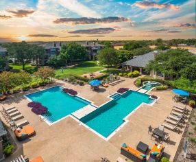 Pool at MAA Bear Creek luxury apartment homes in Euless, TX near Dallas