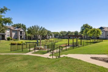 Dog park at MAA Boulder Ridge luxury apartment homes in Roanoke, TX