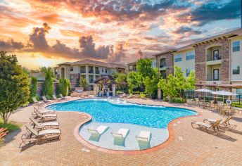 Aerial Pool View at MAA Fairview in Dallas, TX