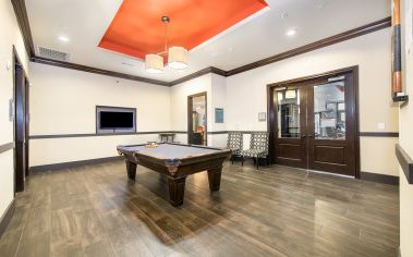 Pool table at MAA Frisco Bridges luxury apartment homes in Dallas, TX