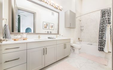 Bathroom at MAA Frisco Bridges luxury apartment homes in Dallas, TX