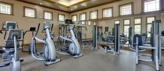 Fitness center 2 at MAA Grand Courtyards luxury apartment homes in Dallas, TX