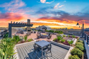 Rooftop at MAA heights luxury apartment homes in Dallas, TX