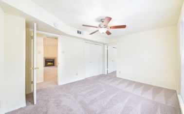 Bedroom at MAA Highlands North luxury apartment homes in Dallas, TX