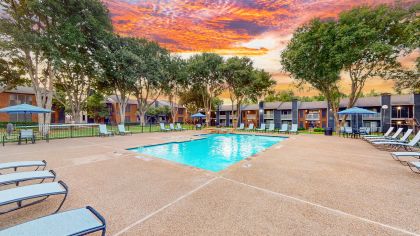 Pool at MAA Highlands North luxury apartment homes in Dallas, TX