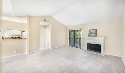 Model Unit Living Room at MAA Highwood in Dallas, TX