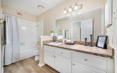 Model Bathroom in MAA Highwood in Dallas, TX