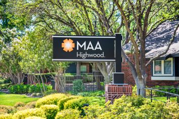 Outdoor Signage at MAA Highwood in Dallas, TX