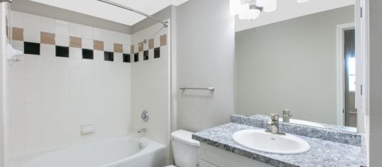 Bathroom  at MAA Legacy luxury apartment homes in Dallas, TX