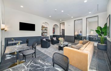 Leasing lounge at MAA Legacy luxury apartment homes in Plano, TX