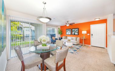 Living and Dining area at MAA Los Rios luxury apartment homes in Plano, TX