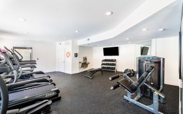 Fitness center at MAA McKinney Ave luxury apartment homes in Dallas, TX